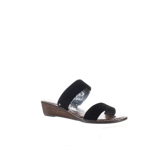Sam Edelman Shoes - Sam Edelman Womens Gala Black Sandals Size 7 Wide (C,D, W)